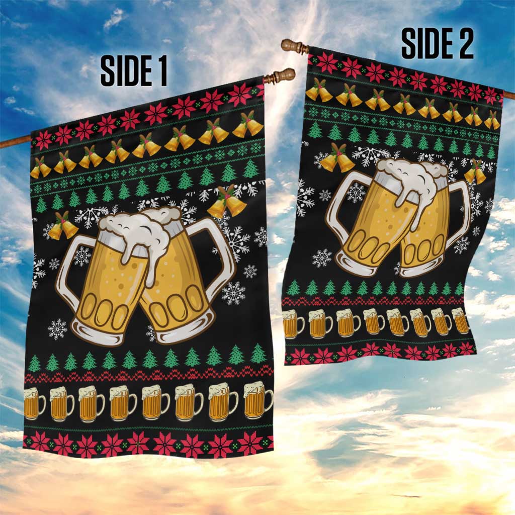 Drinker Bell Christmas Garden Flag Funny Xmas Holiday Patterns - Wonder Print Shop