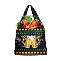 Drinker Bell Christmas Grocery Bag Funny Xmas Holiday Patterns - Wonder Print Shop