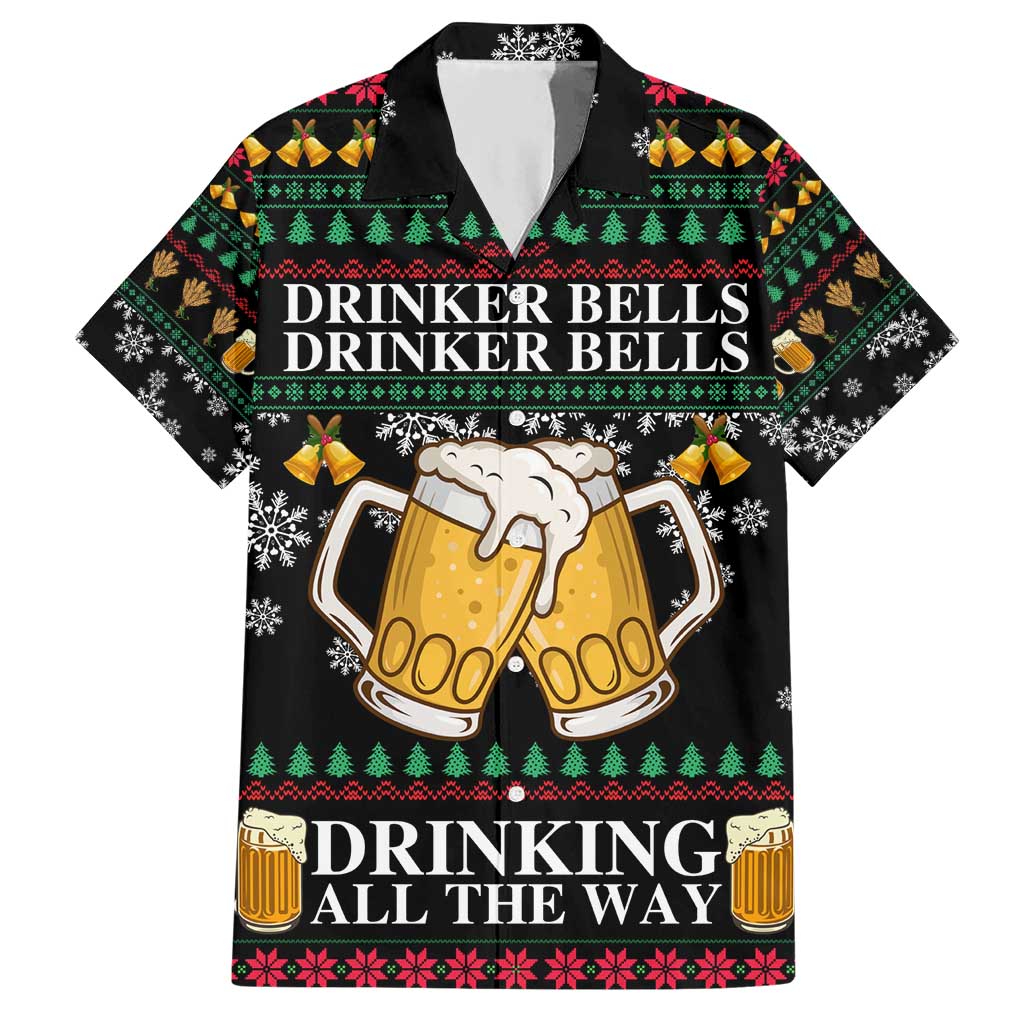 Drinker Bell Christmas Hawaiian Shirt Funny Xmas Holiday Patterns - Wonder Print Shop