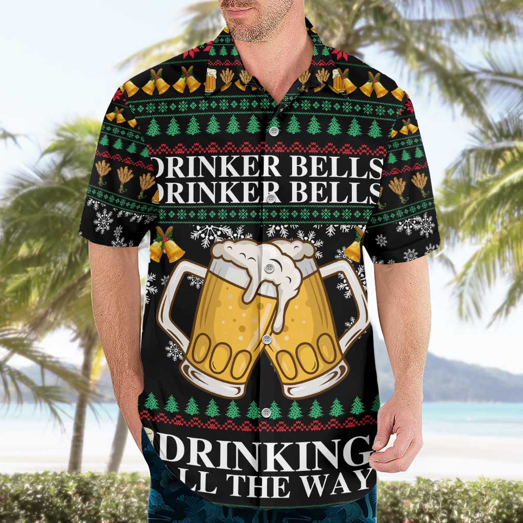 Drinker Bell Christmas Hawaiian Shirt Funny Xmas Holiday Patterns - Wonder Print Shop