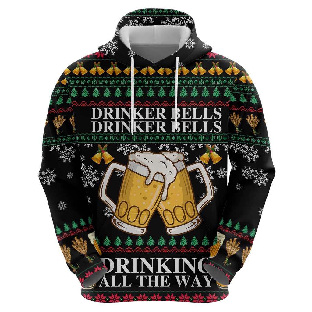 Drinker Bell Christmas Hoodie Funny Xmas Holiday Patterns - Wonder Print Shop