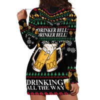 Drinker Bell Christmas Hoodie Dress Funny Xmas Holiday Patterns - Wonder Print Shop