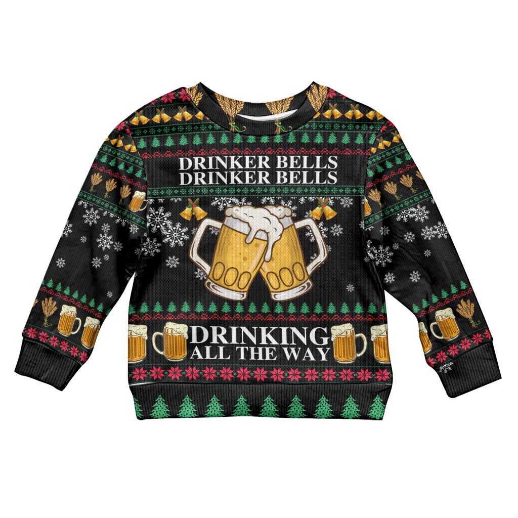 Drinker Bell Christmas Kid Ugly Christmas Sweater Funny Xmas Holiday Patterns - Wonder Print Shop
