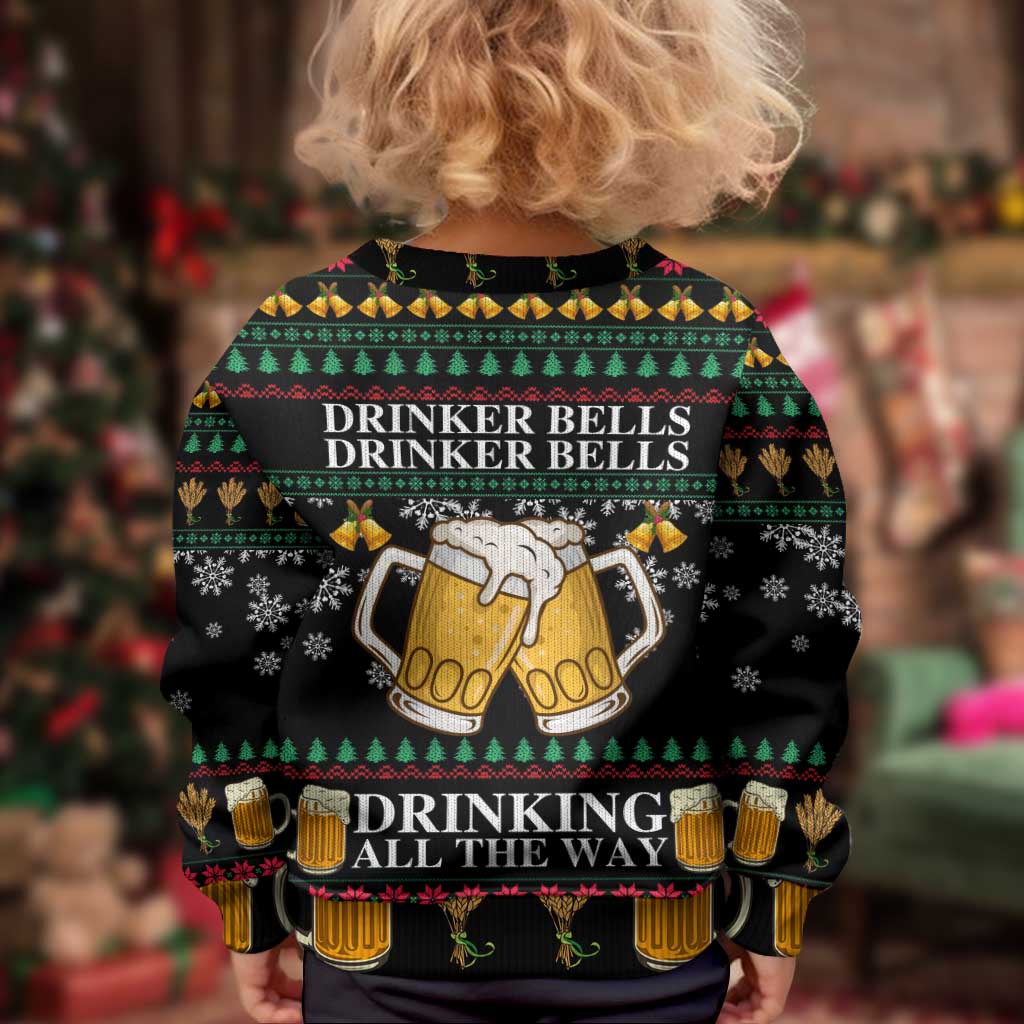 Drinker Bell Christmas Kid Ugly Christmas Sweater Funny Xmas Holiday Patterns - Wonder Print Shop