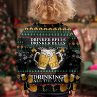Drinker Bell Christmas Kid Ugly Christmas Sweater Funny Xmas Holiday Patterns - Wonder Print Shop