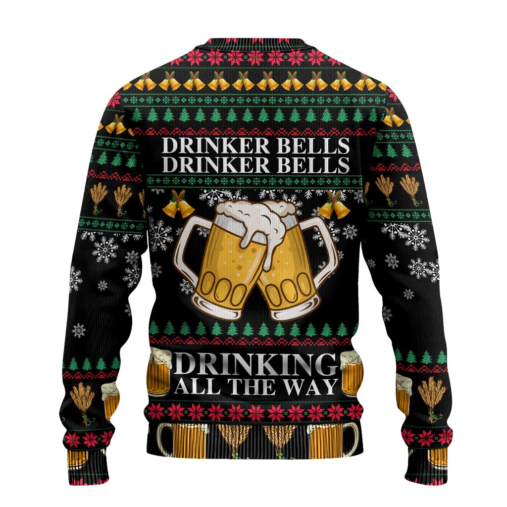 Drinker Bell Christmas Ugly Christmas Sweater Funny Xmas Holiday Patterns - Wonder Print Shop