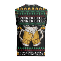 Drinker Bell Christmas Knitted V-Neck Vest Funny Xmas Holiday Patterns - Wonder Print Shop