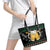 Drinker Bell Christmas Leather Tote Bag Funny Xmas Holiday Patterns - Wonder Print Shop