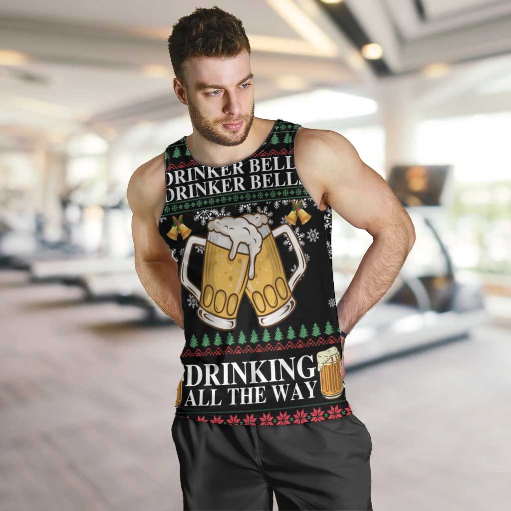 Drinker Bell Christmas Men Tank Top Funny Xmas Holiday Patterns - Wonder Print Shop