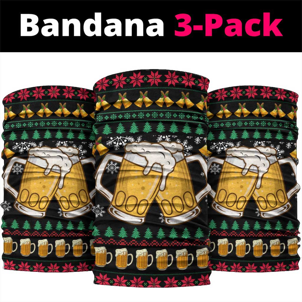 Drinker Bell Christmas Neck Gaiter Funny Xmas Holiday Patterns - Wonder Print Shop