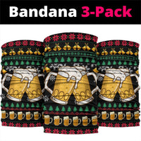 Drinker Bell Christmas Neck Gaiter Funny Xmas Holiday Patterns - Wonder Print Shop