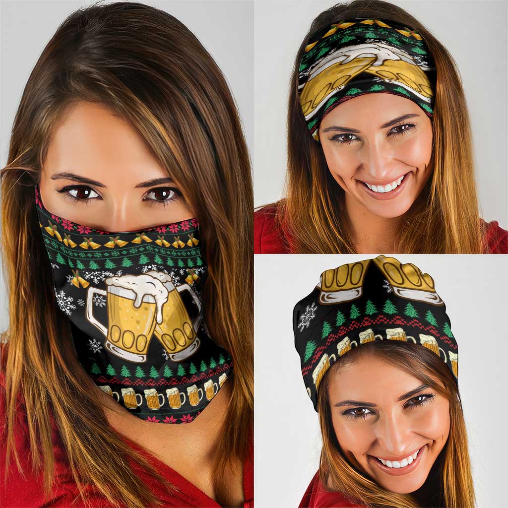 Drinker Bell Christmas Neck Gaiter Funny Xmas Holiday Patterns - Wonder Print Shop