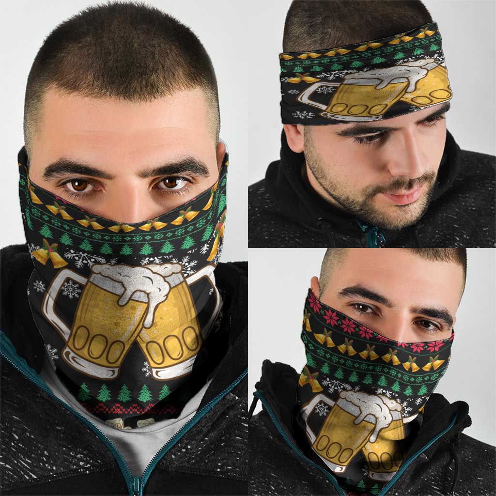 Drinker Bell Christmas Neck Gaiter Funny Xmas Holiday Patterns - Wonder Print Shop
