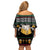 Drinker Bell Christmas Off Shoulder Short Dress Funny Xmas Holiday Patterns - Wonder Print Shop