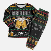 Drinker Bell Christmas Pajama Set Funny Xmas Holiday Patterns - Wonder Print Shop
