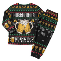Drinker Bell Christmas Pajama Set Funny Xmas Holiday Patterns - Wonder Print Shop