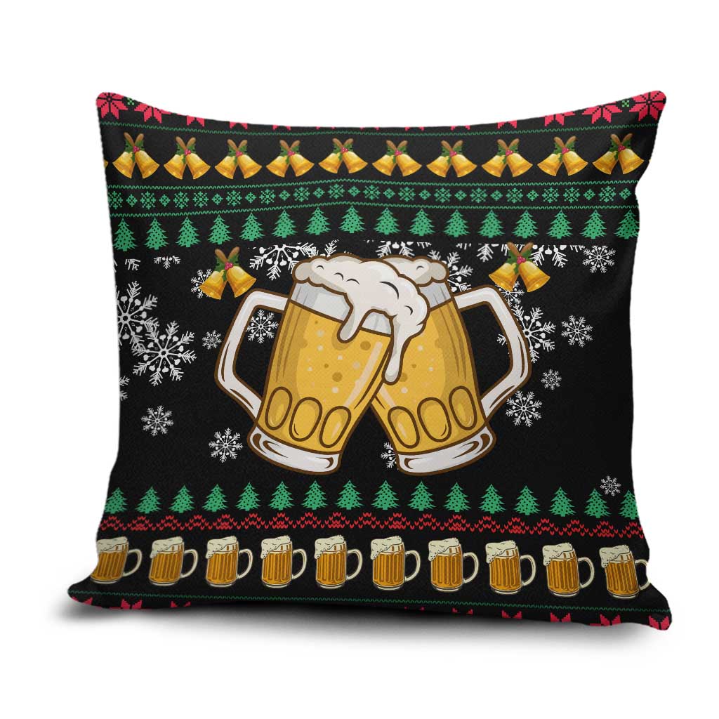 Drinker Bell Christmas Pillow Cover Funny Xmas Holiday Patterns - Wonder Print Shop