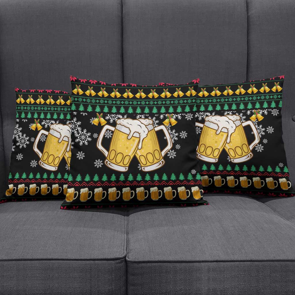 Drinker Bell Christmas Pillow Cover Funny Xmas Holiday Patterns - Wonder Print Shop