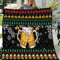 Drinker Bell Christmas Quilt Funny Xmas Holiday Patterns - Wonder Print Shop