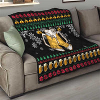 Drinker Bell Christmas Quilt Funny Xmas Holiday Patterns - Wonder Print Shop