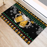 Drinker Bell Christmas Rubber Doormat Funny Xmas Holiday Patterns - Wonder Print Shop