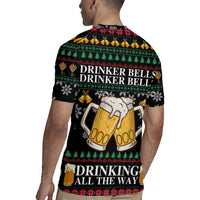 Drinker Bell Christmas Rugby Jersey Funny Xmas Holiday Patterns - Wonder Print Shop