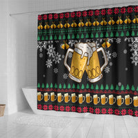 Drinker Bell Christmas Shower Curtain Funny Xmas Holiday Patterns - Wonder Print Shop