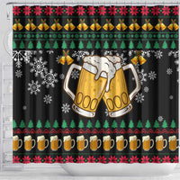 Drinker Bell Christmas Shower Curtain Funny Xmas Holiday Patterns - Wonder Print Shop