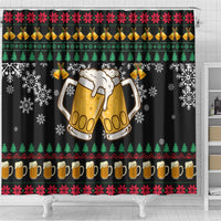 Drinker Bell Christmas Shower Curtain Funny Xmas Holiday Patterns - Wonder Print Shop