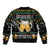 Drinker Bell Christmas Sleeve Zip Bomber Jacket Funny Xmas Holiday Patterns - Wonder Print Shop