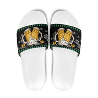 Drinker Bell Christmas Slide Sandals Funny Xmas Holiday Patterns - Wonder Print Shop