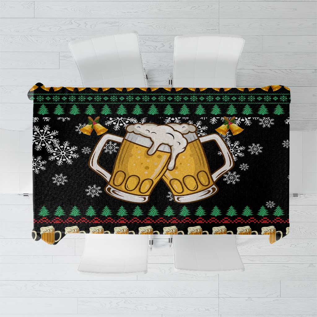 Drinker Bell Christmas Tablecloth Funny Xmas Holiday Patterns - Wonder Print Shop