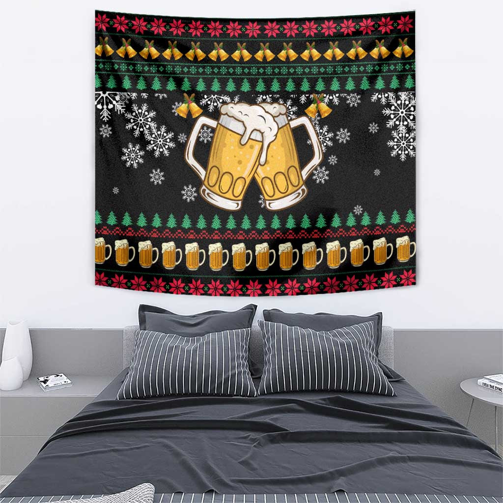 Drinker Bell Christmas Tapestry Funny Xmas Holiday Patterns - Wonder Print Shop