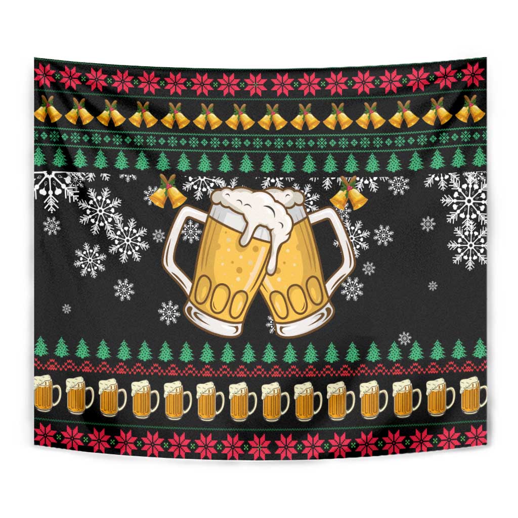 Drinker Bell Christmas Tapestry Funny Xmas Holiday Patterns - Wonder Print Shop