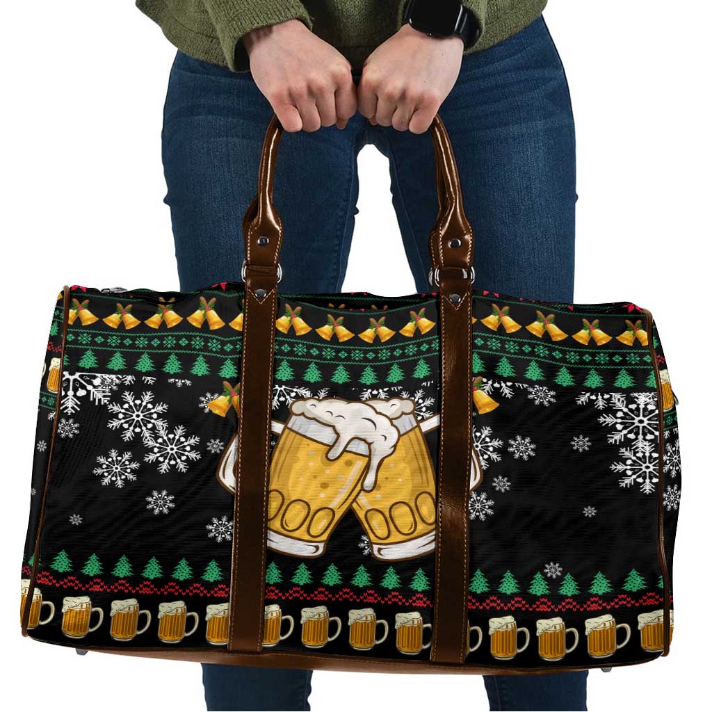Drinker Bell Christmas Travel Bag Funny Xmas Holiday Patterns - Wonder Print Shop