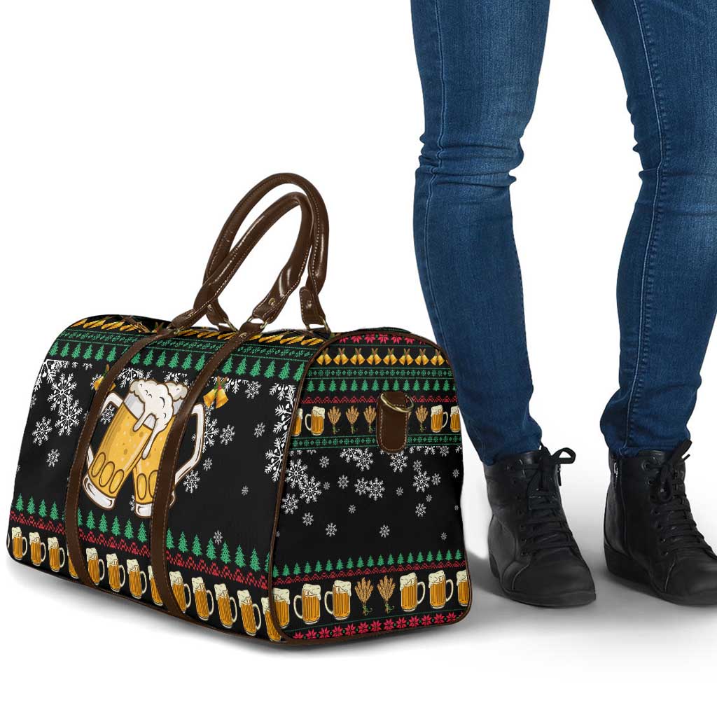 Drinker Bell Christmas Travel Bag Funny Xmas Holiday Patterns - Wonder Print Shop