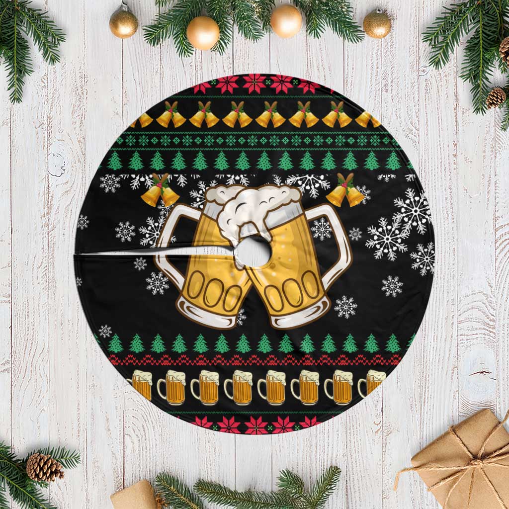 Drinker Bell Christmas Tree Skirt Funny Xmas Holiday Patterns - Wonder Print Shop