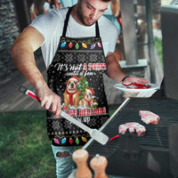 English Bulldog Show Up Christmas Apron Funny Xmas Holiday Patterns - Wonder Print Shop