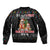 English Bulldog Show Up Christmas Bomber Jacket Funny Xmas Holiday Patterns - Wonder Print Shop