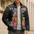 English Bulldog Show Up Christmas Bomber Puffer Jacket Funny Xmas Holiday Patterns - Wonder Print Shop