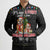 English Bulldog Show Up Christmas Bomber Puffer Jacket Funny Xmas Holiday Patterns - Wonder Print Shop