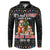 English Bulldog Show Up Christmas Button Sweatshirt Funny Xmas Holiday Patterns - Wonder Print Shop