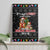 English Bulldog Show Up Christmas Canvas Wall Art Funny Xmas Holiday Patterns - Wonder Print Shop