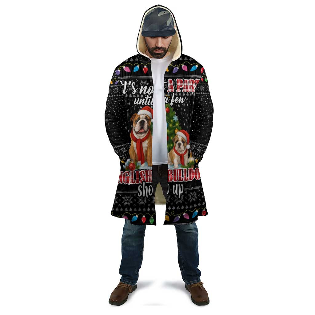 English Bulldog Show Up Christmas Cloak Funny Xmas Holiday Patterns - Wonder Print Shop