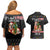 English Bulldog Show Up Christmas Couples Matching Off Shoulder Short Dress and Hawaiian Shirt Funny Xmas Holiday Patterns - Wonder Print Shop