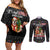 English Bulldog Show Up Christmas Couples Matching Off Shoulder Short Dress and Long Sleeve Button Shirt Funny Xmas Holiday Patterns - Wonder Print Shop
