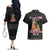 English Bulldog Show Up Christmas Couples Matching Off The Shoulder Long Sleeve Dress and Hawaiian Shirt Funny Xmas Holiday Patterns - Wonder Print Shop