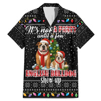 English Bulldog Show Up Christmas Family Matching Mermaid Dress and Hawaiian Shirt Funny Xmas Holiday Patterns - Wonder Print Shop