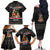 English Bulldog Show Up Christmas Family Matching Off The Shoulder Long Sleeve Dress and Hawaiian Shirt Funny Xmas Holiday Patterns - Wonder Print Shop
