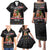 English Bulldog Show Up Christmas Family Matching Puletasi and Hawaiian Shirt Funny Xmas Holiday Patterns - Wonder Print Shop